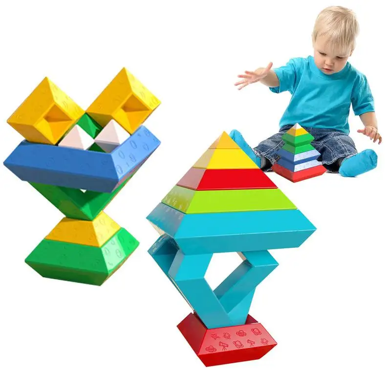 

Building Blocks For Toddler Building Blocks Stacking Educational Toys Blocks STEM Sensory Toys For Preschool Learning Activities