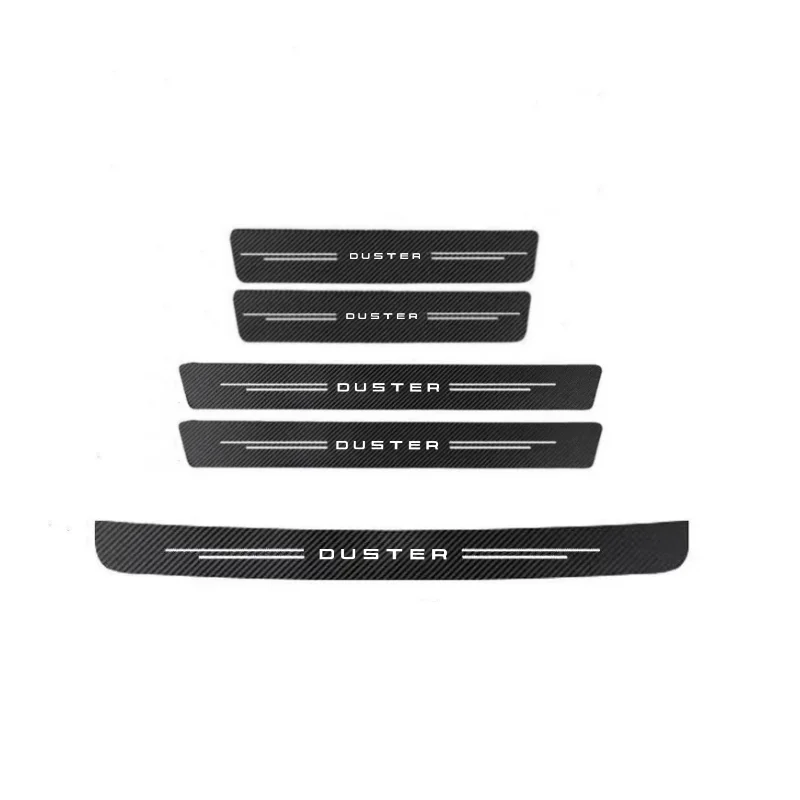 

60X7 см защитная наклейка на порог автомобиля из углеродного волокна для Renault Duster 2013-2020 2014 2015 2017 2018 2019 2020 2021