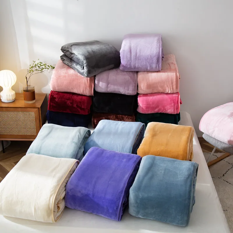 

Однотонное мягкое теплое бархатное одеяло, осенне-зимнее теплое покрывало для кровати, искусственное цветочное постельное белье, покрывало, одеяло