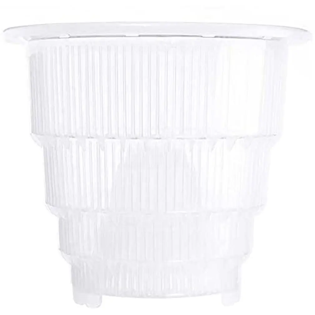 

Прозрачный цветочный горшок, плантатор с дышащими отверстиями, пластиковый контейнер для украшения сада, рабочего стола