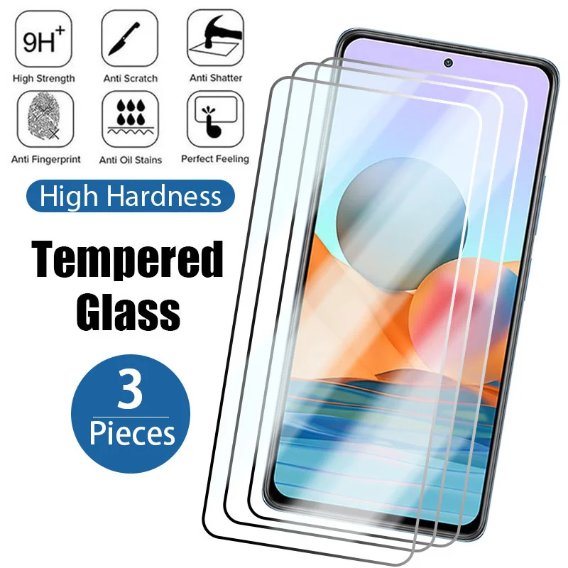 

3PCS Screen Protector for Redmi 9A 9T 9C NFC 9AT Protective Glass for Xiaomi Redmi Note 11 10 9 8 7 Pro 9S 10S Tempered Glass
