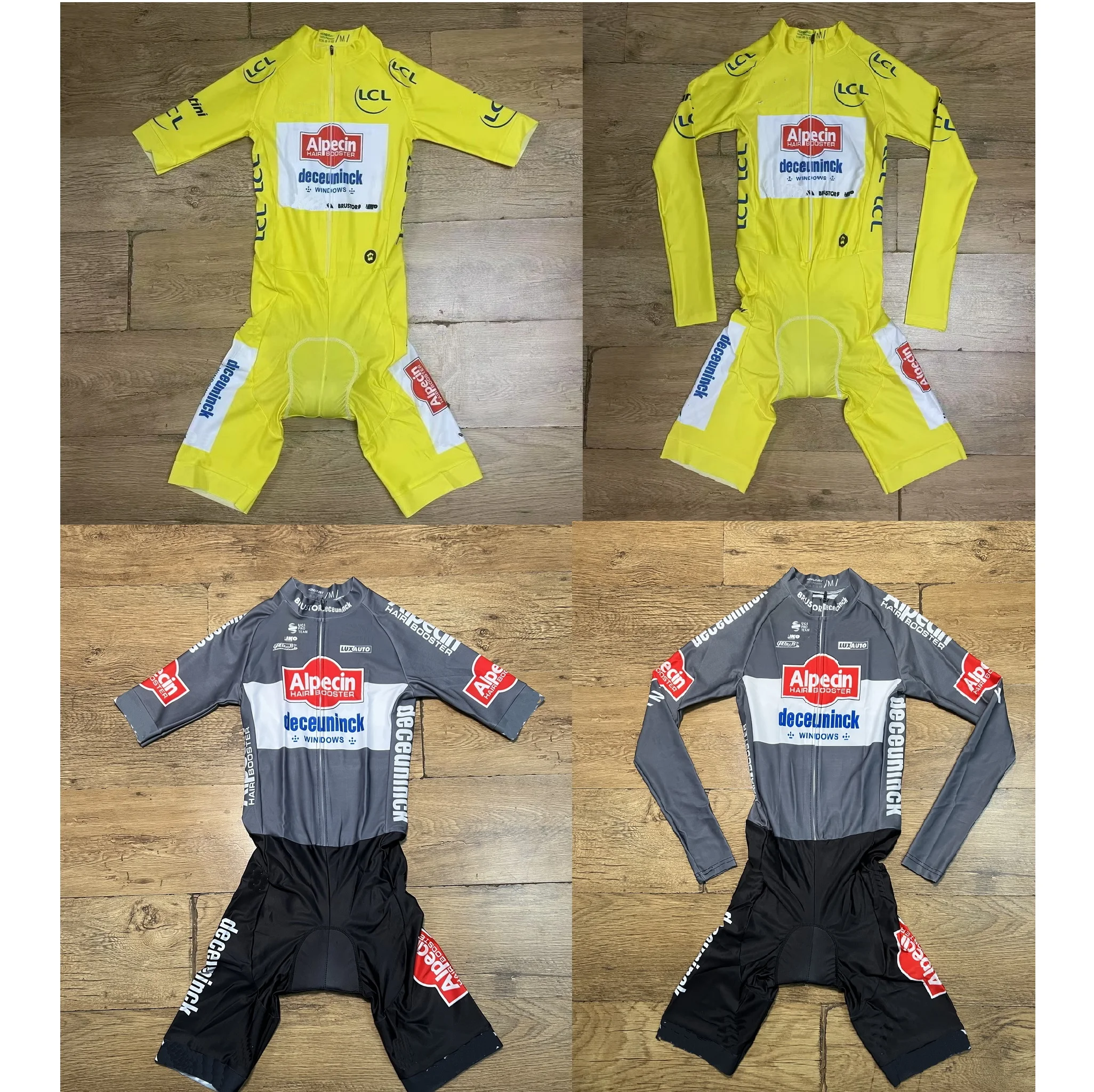 Фото LASER CUT 2025 Alpecin Deceuninck TEAM ДЛИННЫЕ ШОРТЫ С РУКАВОМ ВЕЛОСИПЕДНЫЙ комбинезон Боди №1