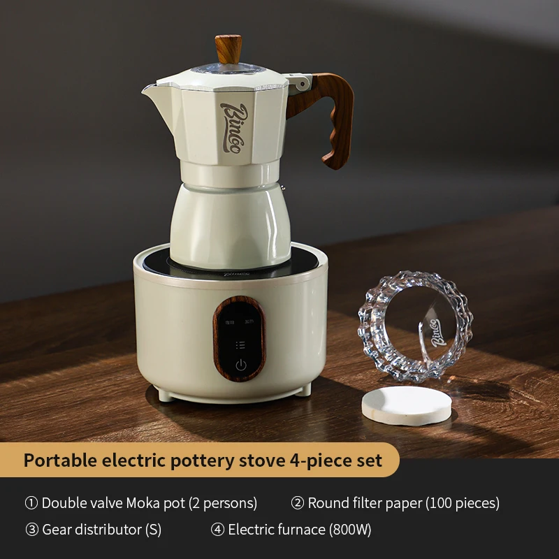 

Bincoo 800 Вт электрическая керамическая плита для кофе, мини-нагревательная основа для горшка Moka, варочная панель, нагревательная печь для молока и воды, инструменты для кофе бариста