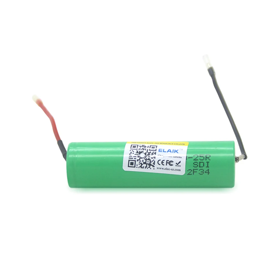 

1-8 pces ELAIK18650 25r 2500mah bateria de bateria 20a bateria eletrônica de energia de carga existente para + linha de diy