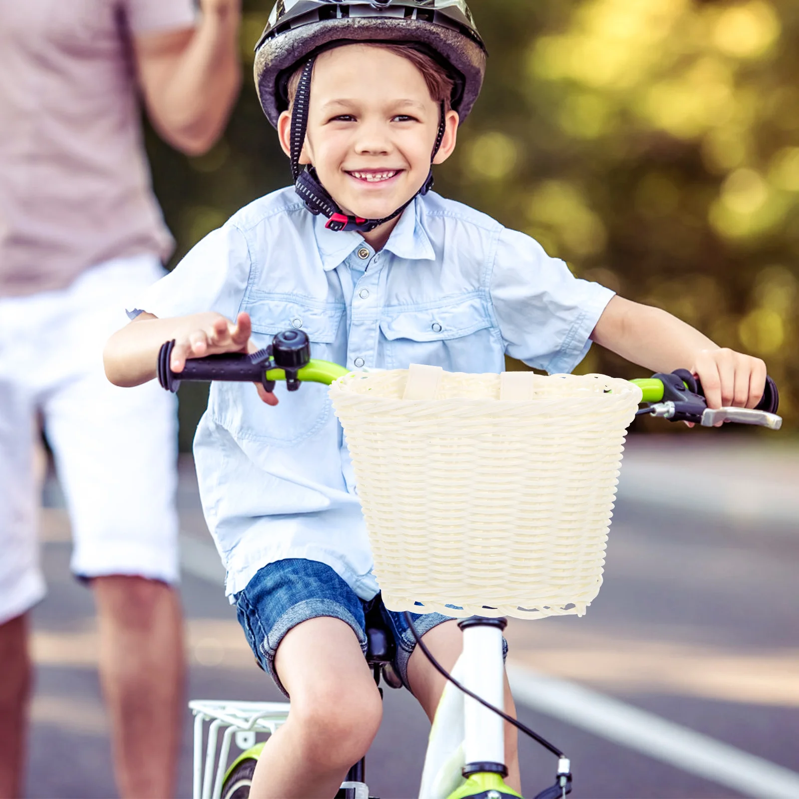 

Basket Bike Handlebarwoven Toilet Front Baskets Rattan Bathroom Children Girls Wicker Cane Tankriding Cycle Srear Kids Storage