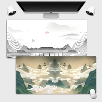 tang dynasty ink landscape painting oversized mouse pad thickened simple chinese style office keyboard pad learning desk pad