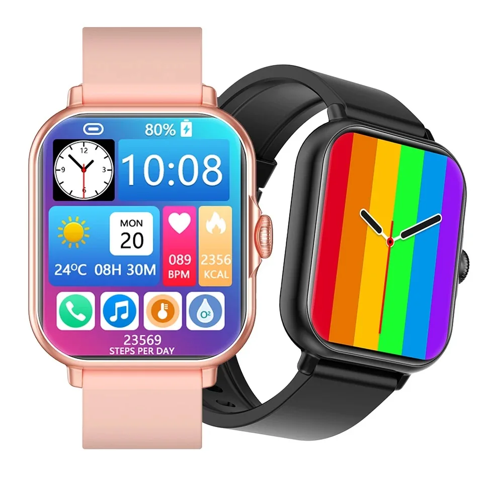 

Новинка 2023, Смарт-часы S18 с функцией Bluetooth, мужские и женские умные часы с монитором здоровья, спортивные Смарт-часы с уведомлениями, голосовой помощник