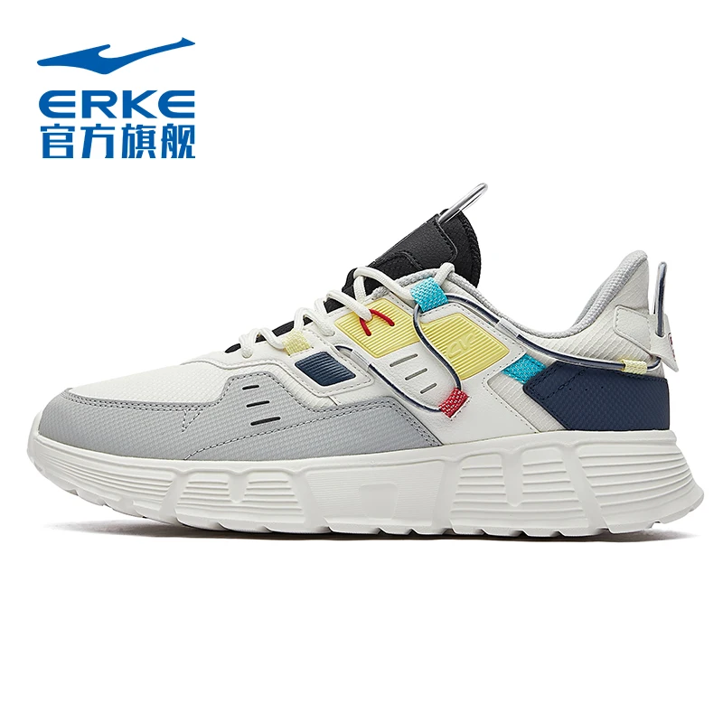 

Hongxing Erke Casual Shoes Autumn 2022 New Versatile Trend Dad Shoes Leather Cushioning Lightweight Sneakers