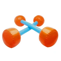 2pcs inflatable dumbbell exercise gym hand weights workout training pvc barbell for kids baby indoor outdoor fun gift sport game
