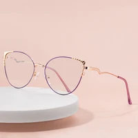 cat eye glasses frame women eyeglasses frames for women luxury anti blue light reading glasses optical prescription eyewear 2022