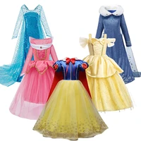 baby girl christmas costume kids elsa snow white aurora belle dress girl princess dress children carnival birthday party costume