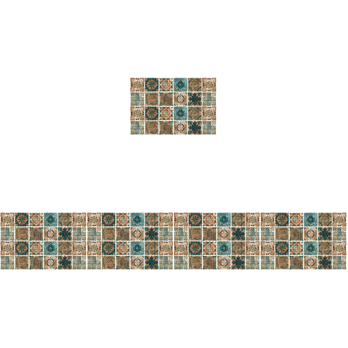 

120 pcs Kitchen Tile Sticker Self-adhesive Wall Stickers Wall Decals Bathroom Tile Decorative Stickers