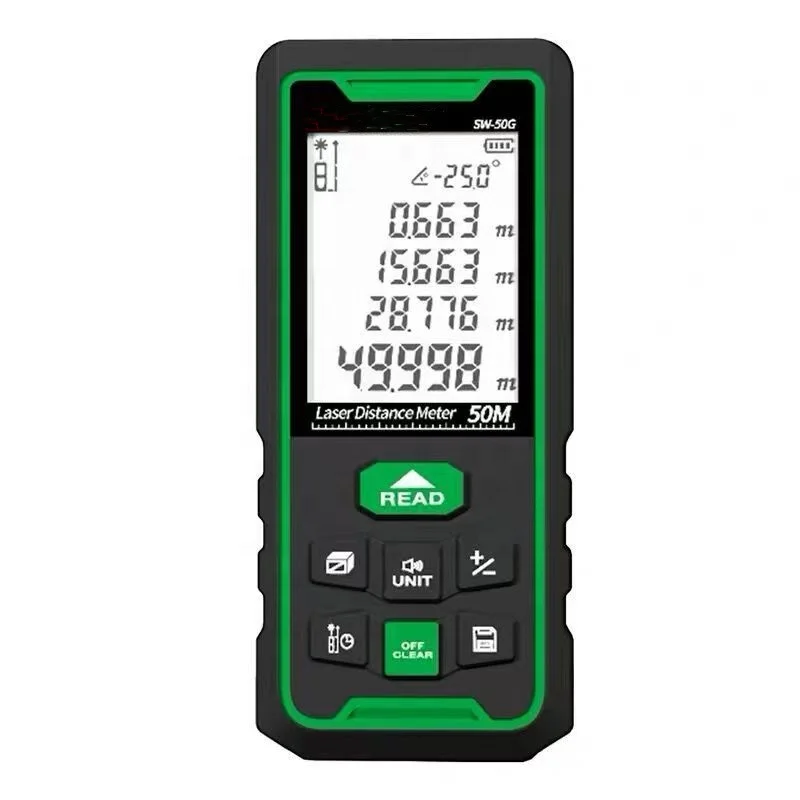 

High precision green laser electronic range finder measuring instrument