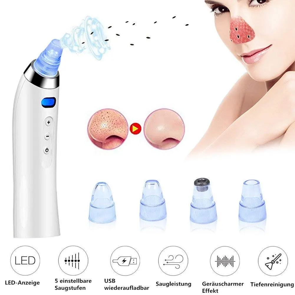 

Blackhead Remover Vacuum Pore Cleaner Facial Cleaning Black Dots Suction Exfoliating Beauty Acne Pimple Remover Tool Skin Care