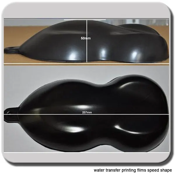

cnHGarts 237x50mm speed shape black for hydrographics display water transfer printing film