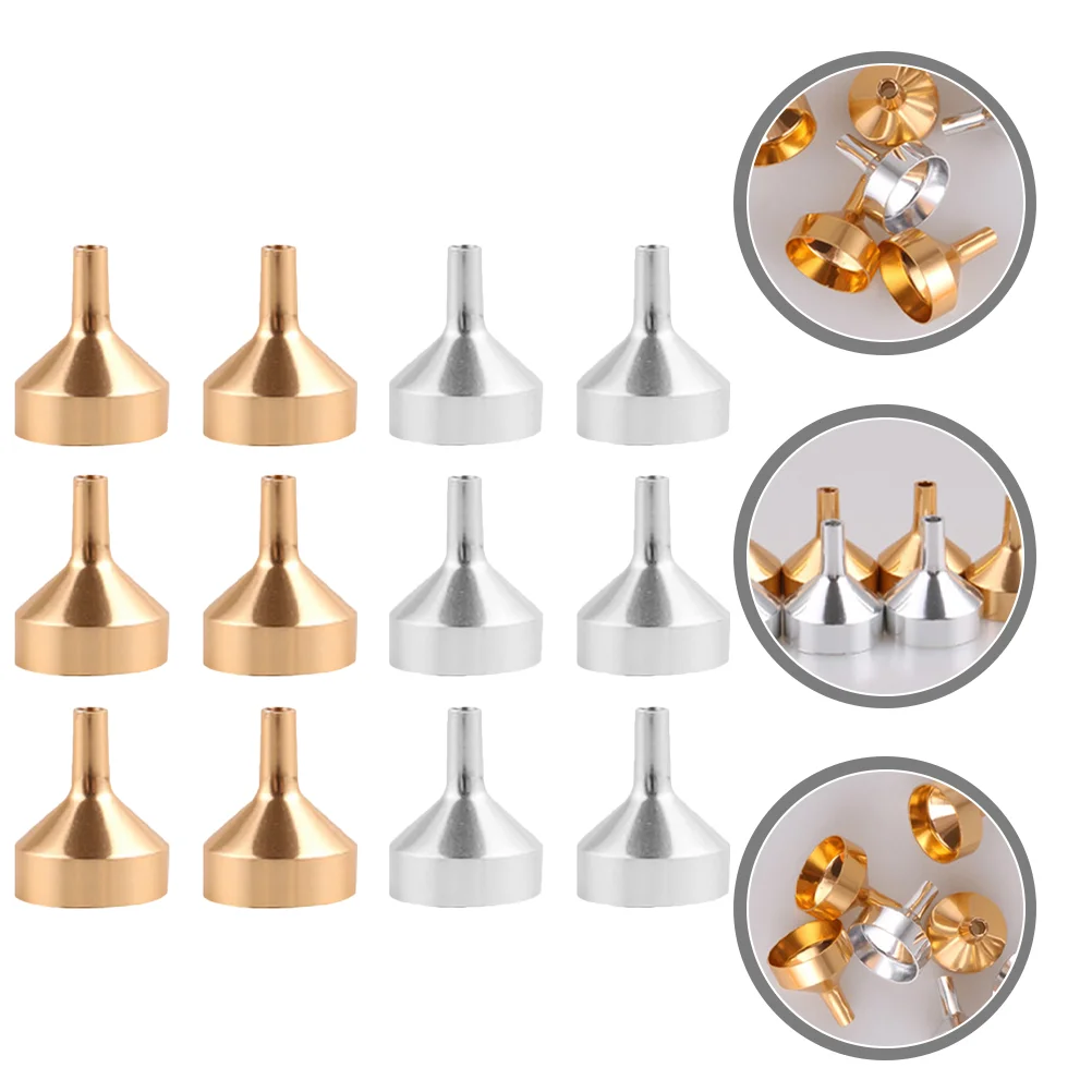 

12Pcs Portable Delicate Household Funnels For Filling Bottles Funnel for Home