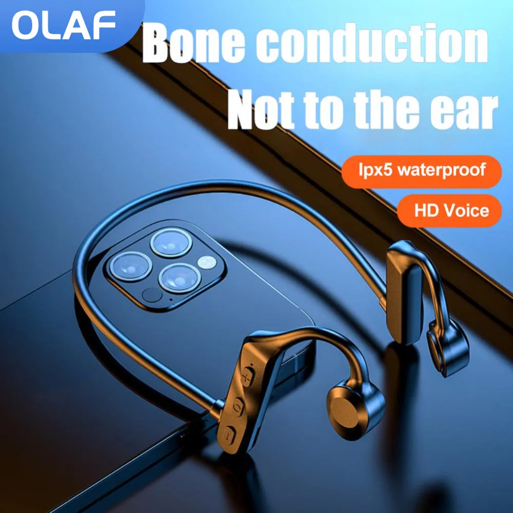 

Olaf Bone Conduction earphone Sports Headphones Wireless Earphones Bluetooth 5.2 Headset Hands-free With Mic For Running