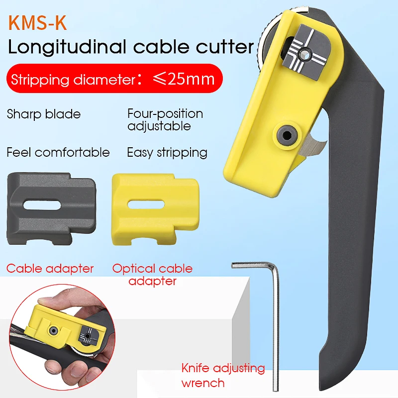 

Optical Fiber Tool Longitudinal Stripper KMS-K Cable Jacket Slitter Cable Sheath Cutter