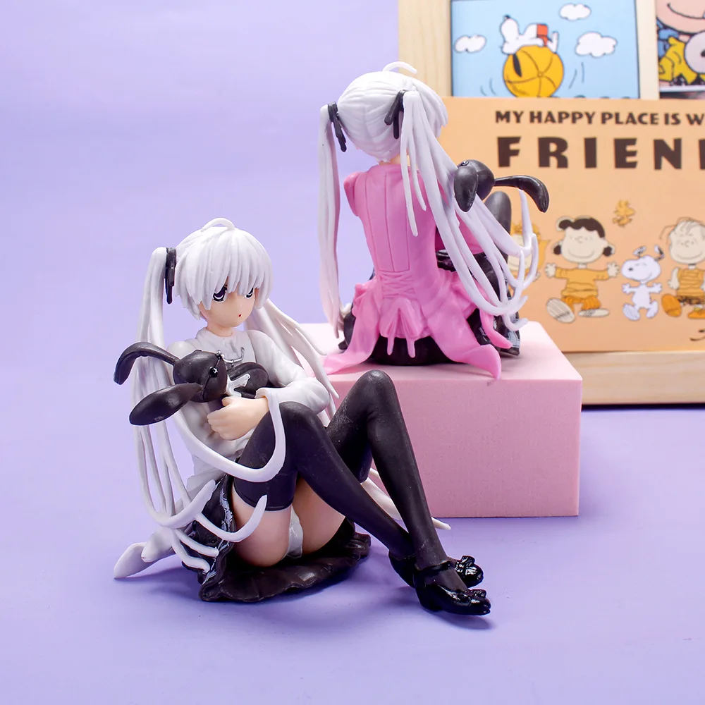 

JY02 Japan girl holding bear Action Figure PVC Home desk Ornament Cute Gift 9*15cm 3kinds WJ03
