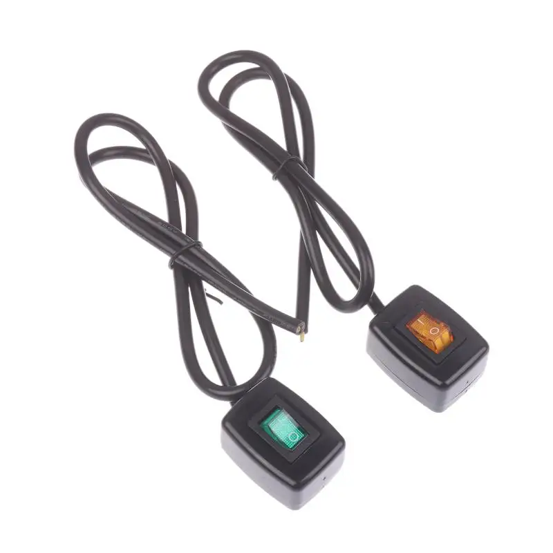 【L】Кнопочный переключатель для автомобиля с LED-подсветкой, вклвыкл, DC12V10A, 24V5A, DIY автомобильный переключатель SPST, тумблер с кабелем (art.: 3920d941d28ad) - 3920d941d28ad