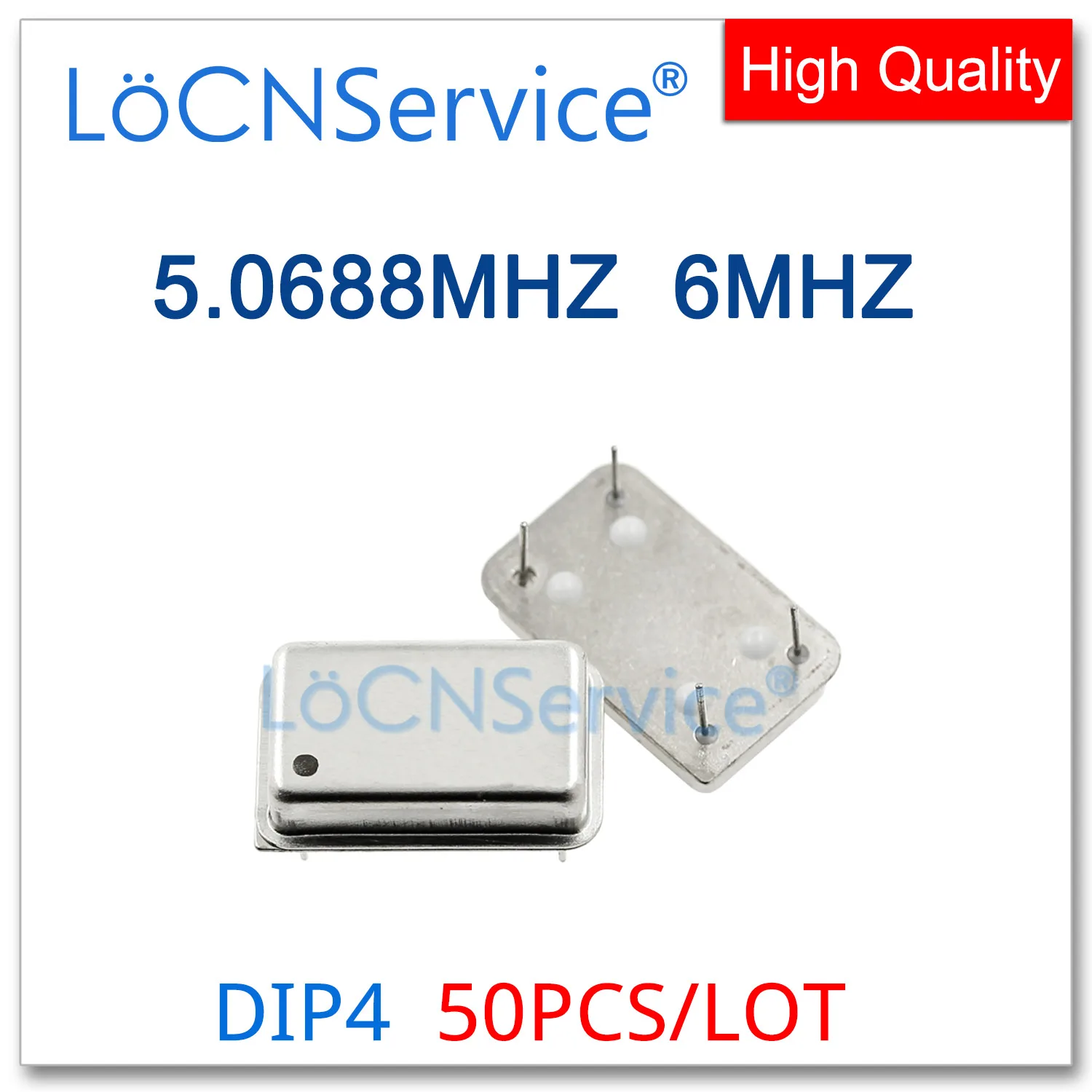 

50PCS 5.0688MHZ 6MHZ Crystal Oscillator Active Crystal OSC DIP-4 Rectangular Full Size 5.0688M 6M 6.000MHZ 6.0MHZ Resonator DIP