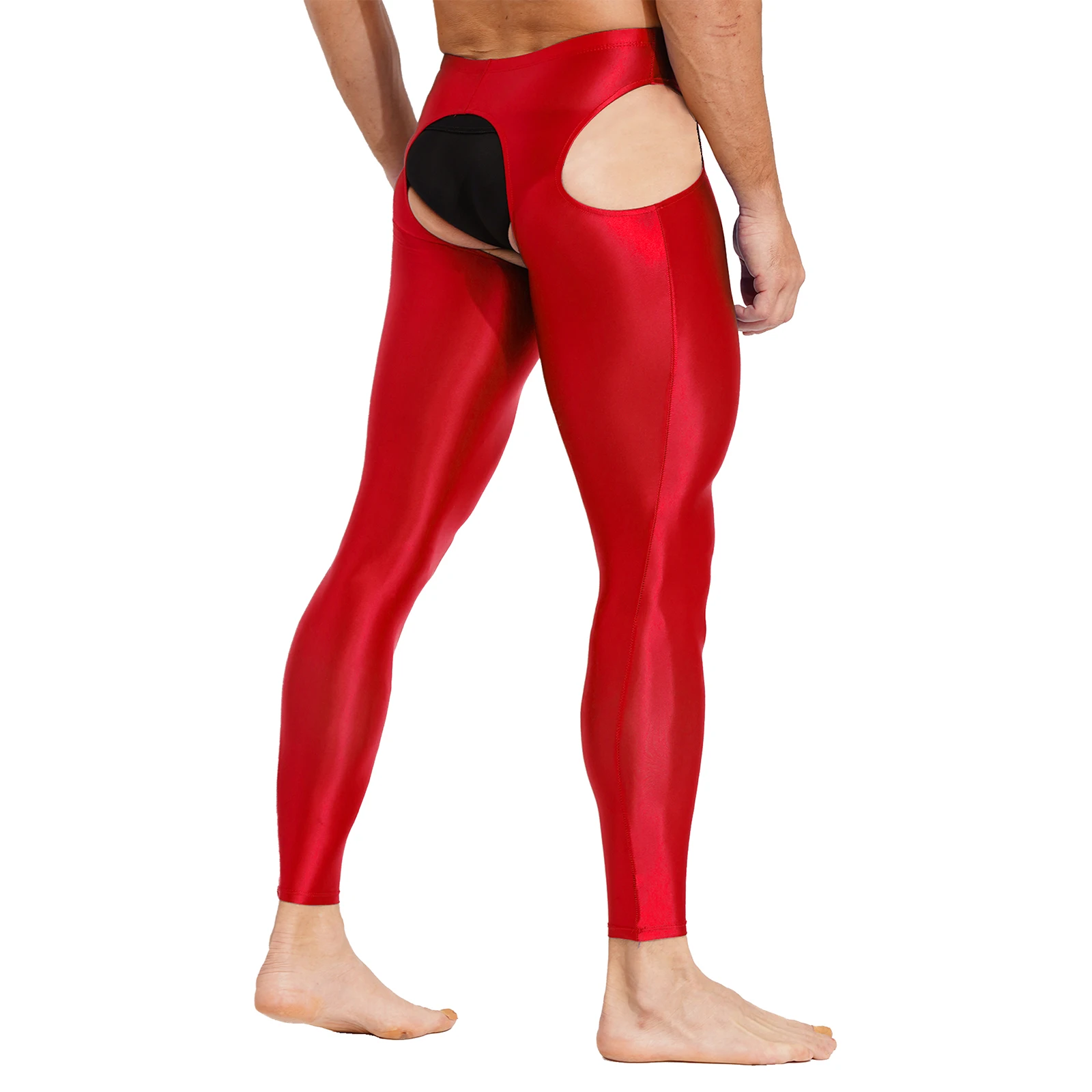 Мужские сексуальные леггинсы колготки ажурные тянущиеся экзотические брюки с