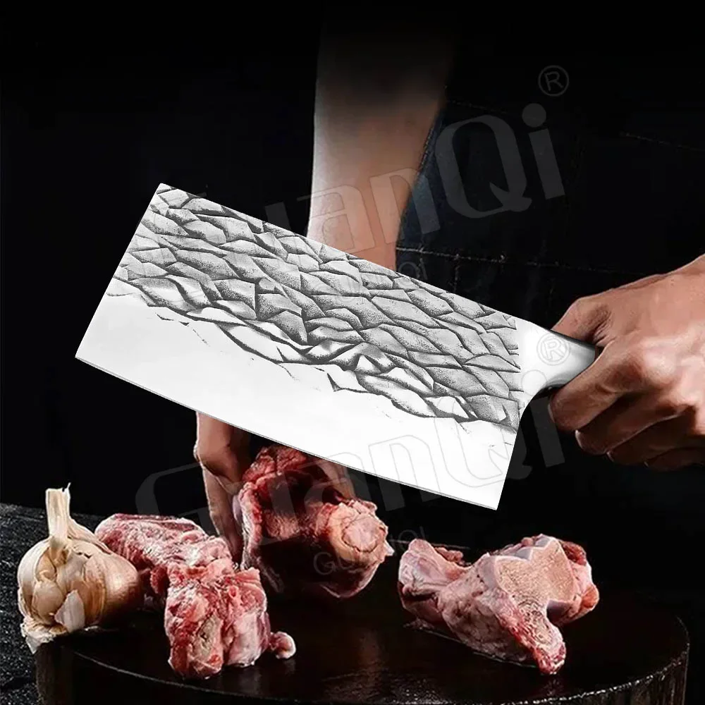 5Cr15 Кухонный нож из нержавеющей стали Кованый мясной Тесак для мяса Нож