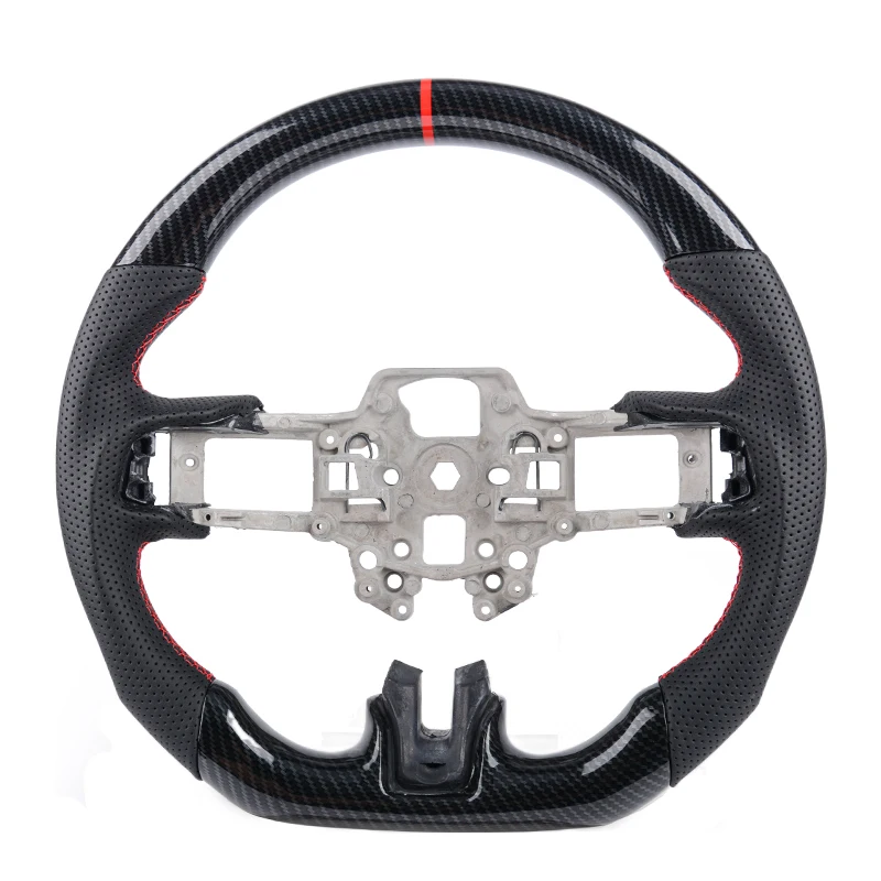 

Рулевое колесо Hydro-Dip из углеродного волокна для Ford Mustang 2018 2019 2020 2021 2022 GT350 GT500 Ecoboost Shelby