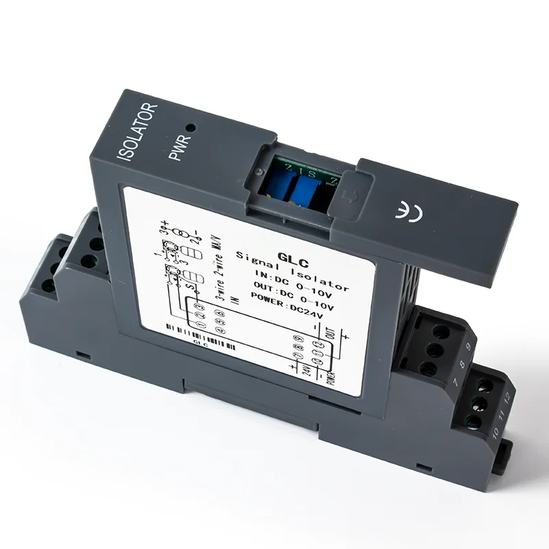 0-10V 0-5V 1-5V 0-75mV Signal Isolator Transmitter DC24V 2 In Out Relay Converter 4-20mA 0-20mA Analog
