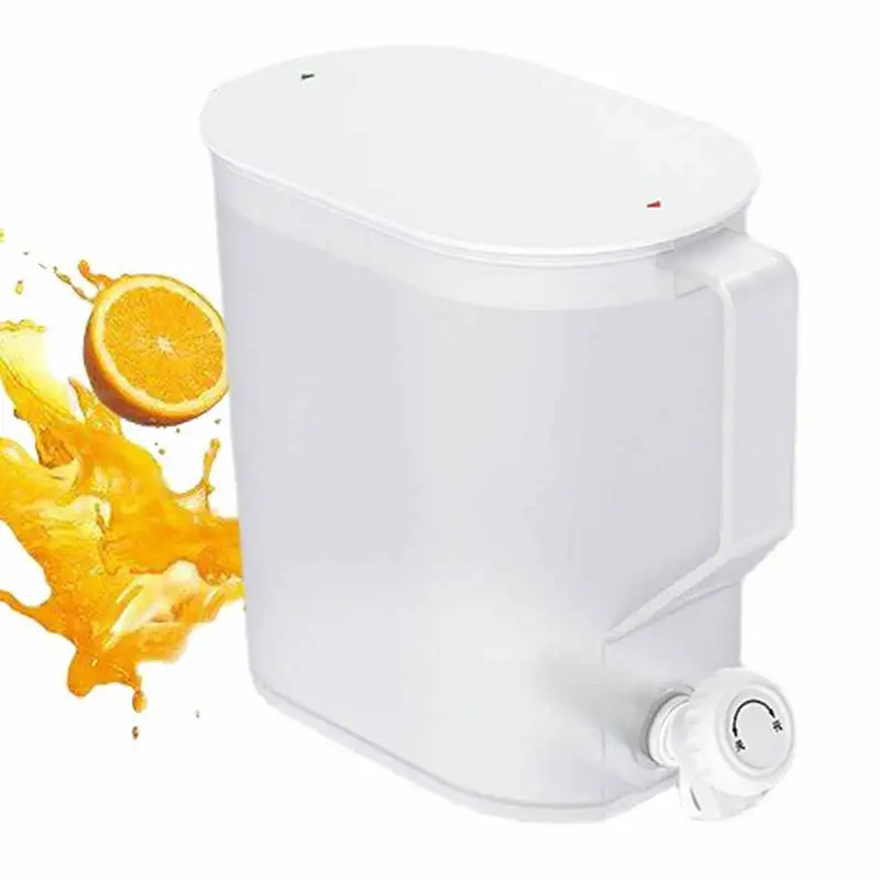 

Диспенсер для напитков на 3 л, холодный чайник с краном, кувшин для воды в холодильнике, с краном, большой емкости, контейнер для сока с водой