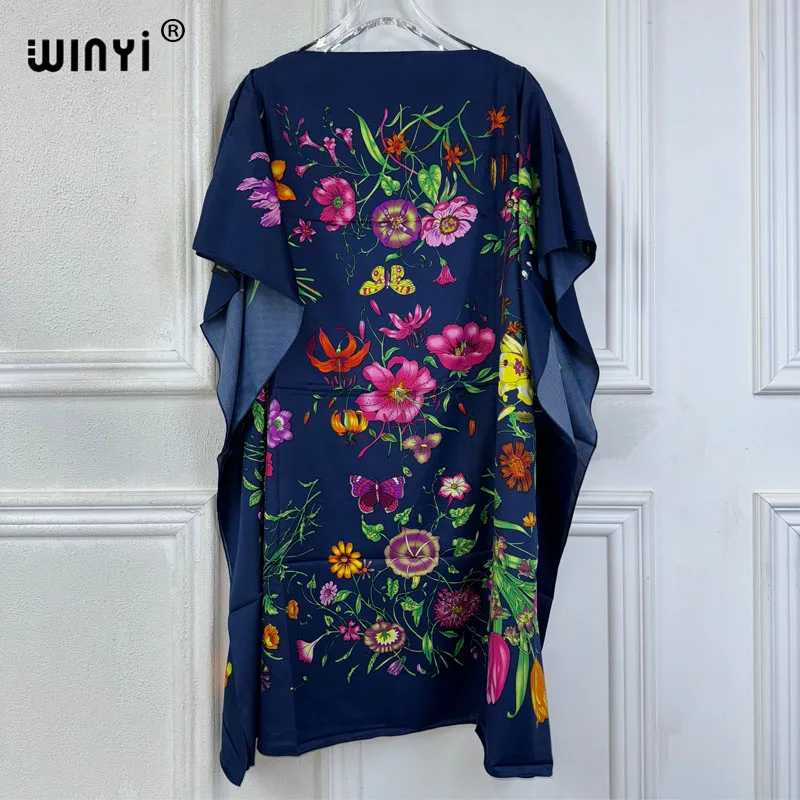 Платье-макси WINYI летнее сексуальное Африканское женское платье пляжная одежда с