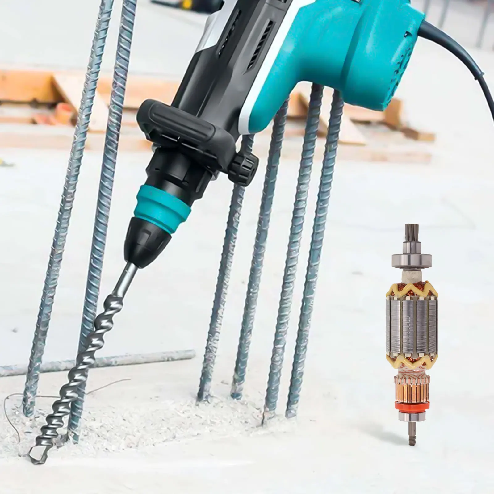 1 шт. ротор якорь 513888 -4 замены для HR4003C HR4013C часть электрического молотка