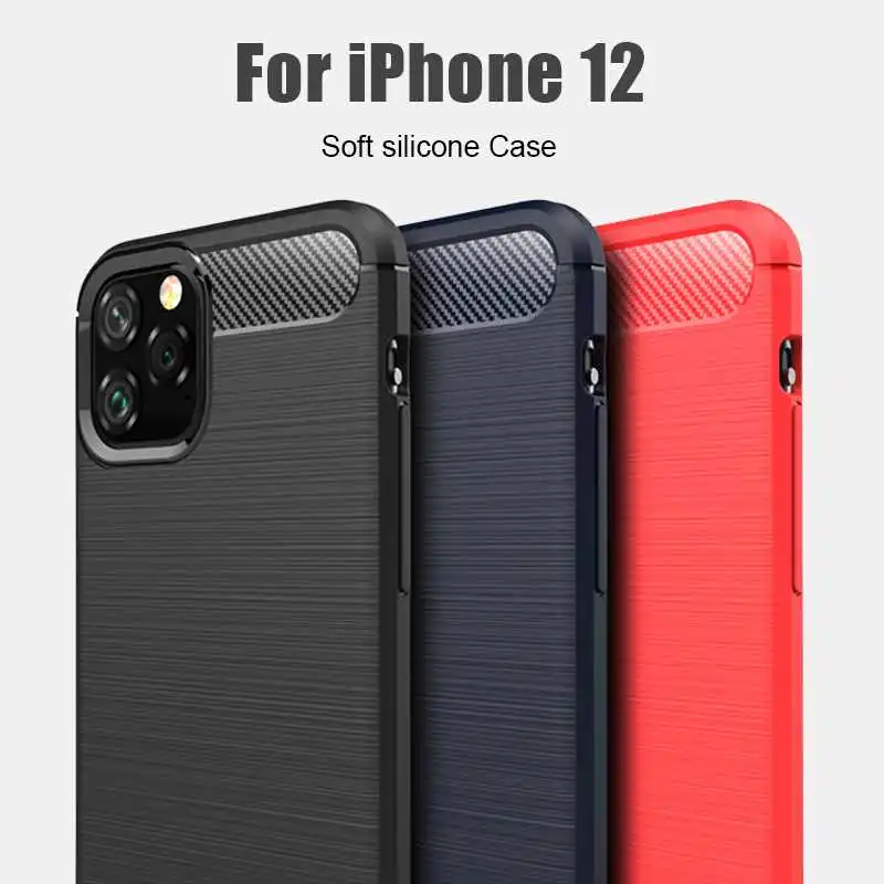 

YouYaeMi Shockproof Soft Case For iPhone 12 Mini Pro Max Phone Case Cover