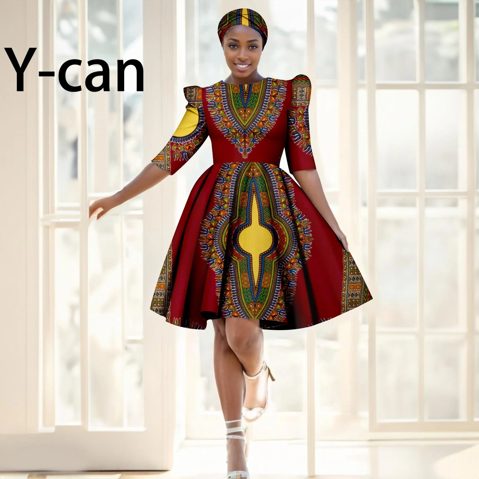 Африканские платья для женщин летнее элегантное вечернее платье роскошное