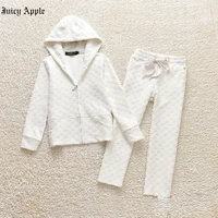 juicy apple tracksuit new child tracksuit set boys girls outdoor sports clothes sets jogging hoodie pants clothes for teenager