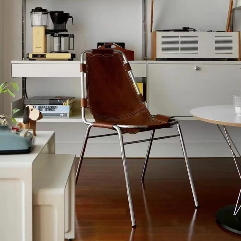 

Chinese antique Bauhaus dining chair Small apartment photography base B&B simple designer office chair