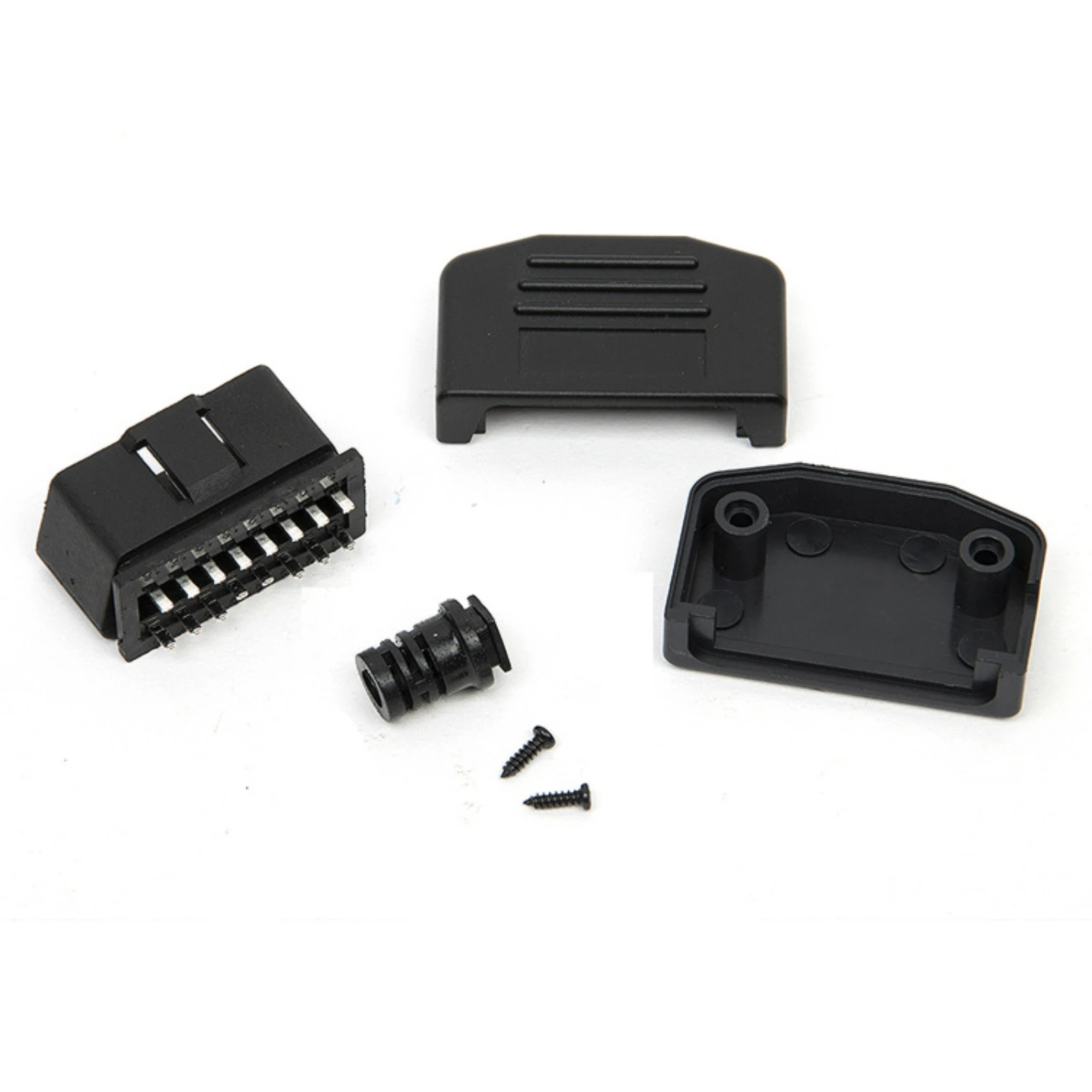 Фото 1 шт. OBD II OBD2 L Тип 16-контактный штекер Автомобильный разъем Кабель Провод Разъемы Разъем с корпусом и винтом J1962M №2