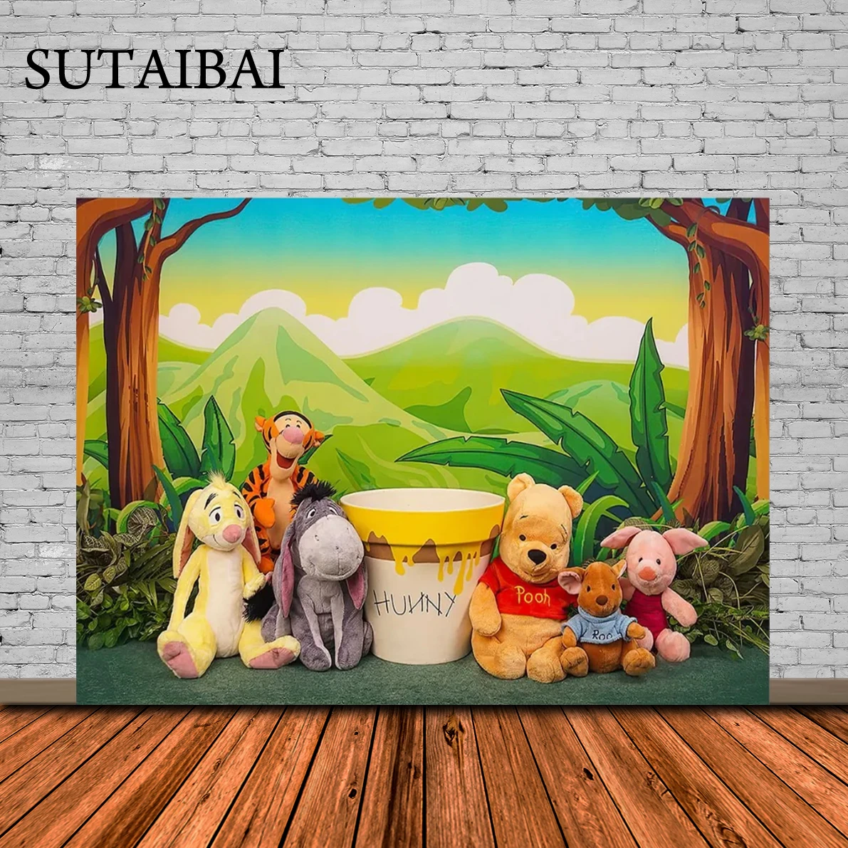 

Disney Vinyl Custom Winnie The Pooh Party Backdrops Winnie The Pooh Photography Background Baby Shower Kids Birthday Party Decor