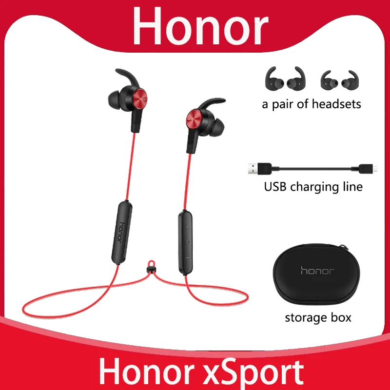 

Original huawei Honor xSport Bluetooth Headset AM61 IPX5 Waterproof BT4.1 Music Mic Control Wireless Earphones for Android IOS
