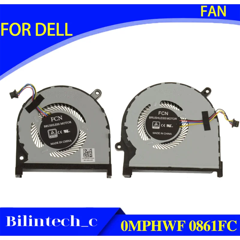 Вентилятор охлаждения ЦП 0mphwf MPHWF 861FC 0861FC для DELL Vostro 15 7590