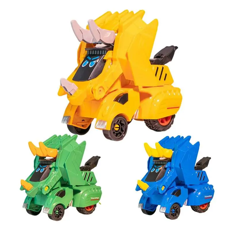

Dinosaur Car Toy Friction Powered Triceratops Chariot Toy Educational Toy Transforming Toy For Girls Boys Toddlers Children Kids