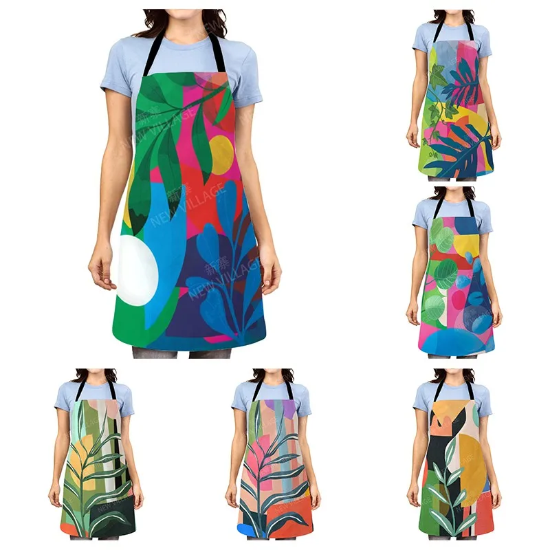 

Женский кухонный фартук в эстетике, детский оригинальный водонепроницаемый модный Индивидуальный фартук принцессы, мужчины, официанта, маслостойкий