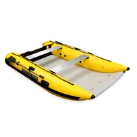 inflatable catamaran 3 3m 108 fishing boat with motor engine for pulling casualties from the water in rescue situations
