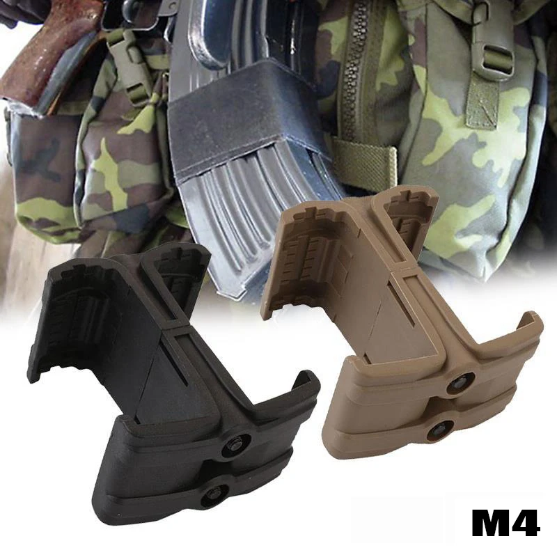 Рушница двойной магазин соединительный зажим для AR15 M4 AK47 MP5 MP7 Airsoft M16 параллельный