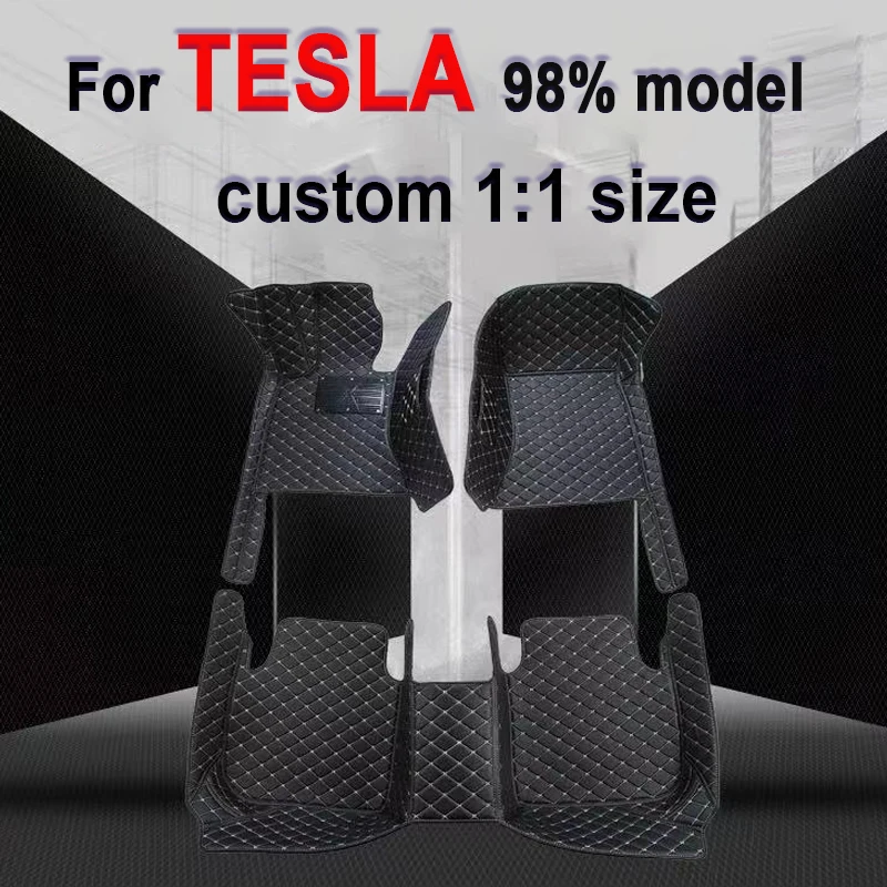 

Custom Car Floor Mats for Tesla Model-3 Model-S Model-X model Y 2014 2015 2016 2017 2018 2019 2020 auto pad Car Accessories