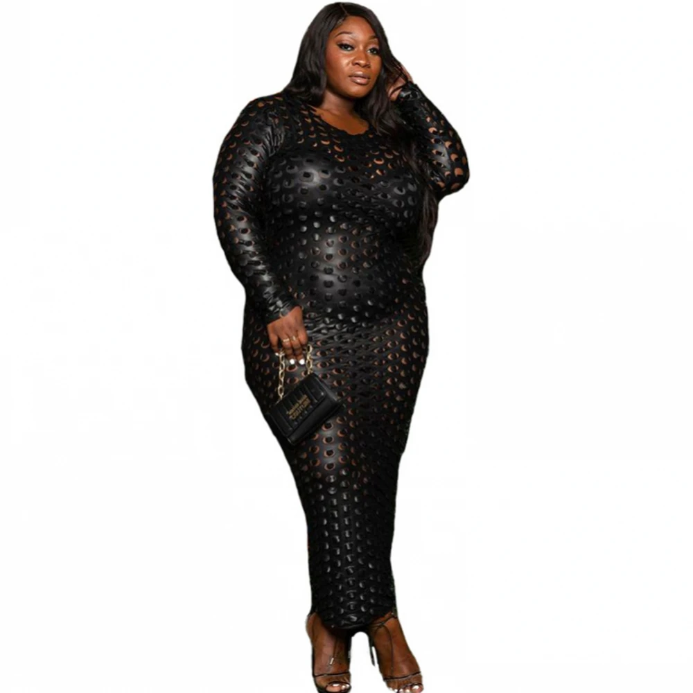 

Платье женское длинное в африканском стиле, с вырезами, размеры до 4XL