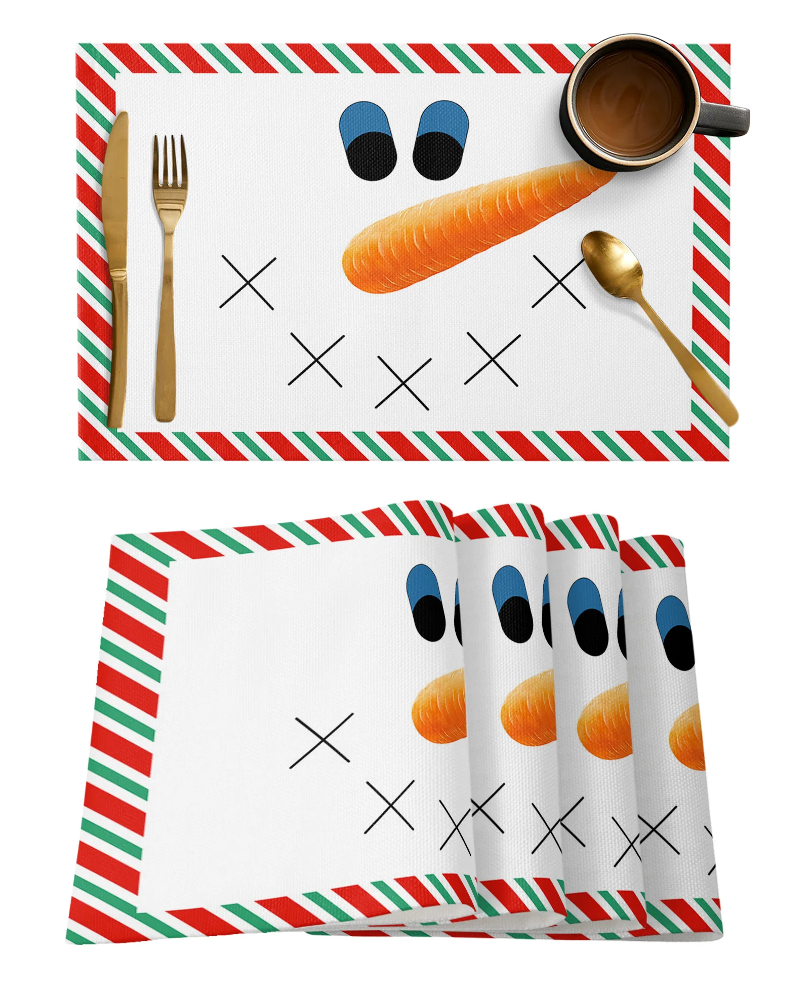 

4/6 шт., термостойкие коврики для кухонного стола