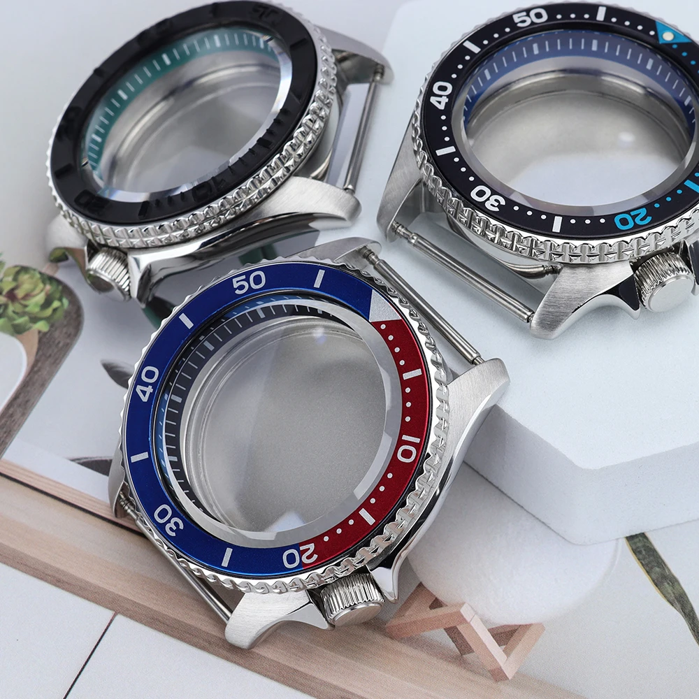 Фото Корпус часов 20bar at 3.8 SKX 42.5mm с сапфировым стеклом и кольцом-разделителем для модификации Skx007 Seiko NH35 NH36 NH38 NH34 с автоматическим механизмом и циферблатом 28.5mm. №2