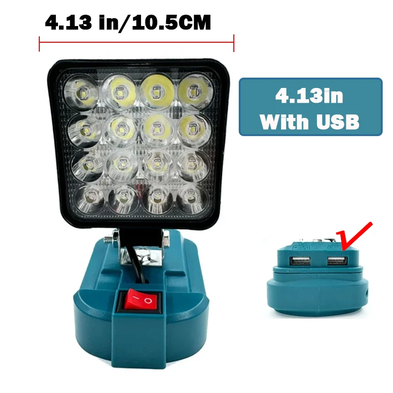 

ZWINCKY Беспроводной светодиодный фонарь для Makita 14,4-18 В