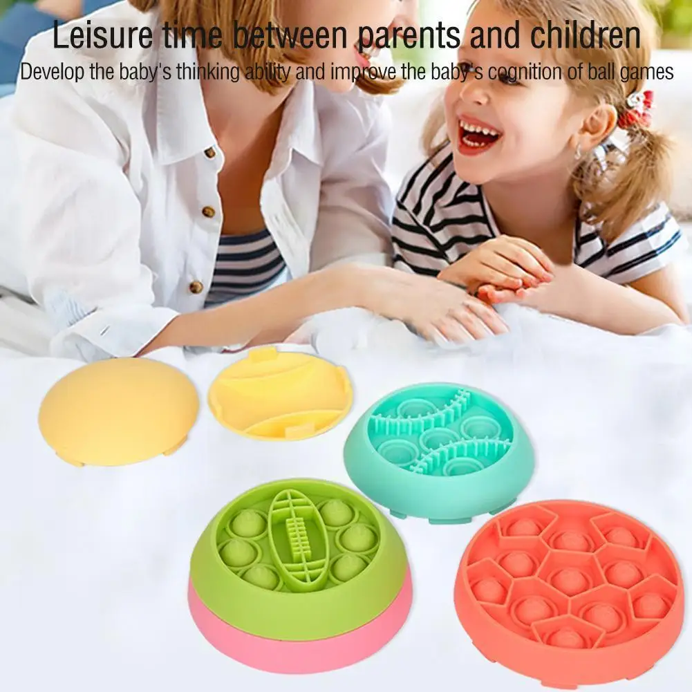 

Rainbow Ball Rodent Jigsaw Puzzle Press Unzip Board Game Children's Educational Ball Rainbow Jigsaw Toys O9w2